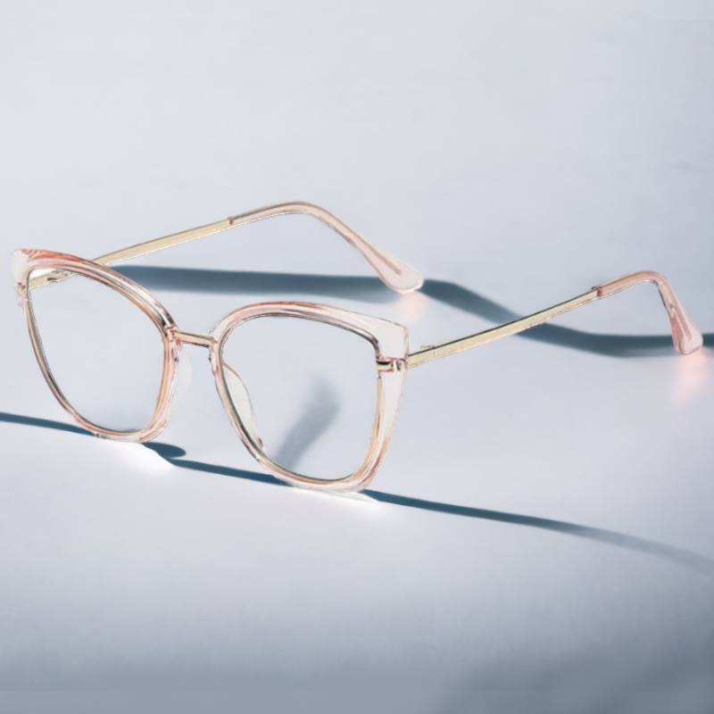Modna očala z zaščito proti modri svetlobi "Cat Eye - Pink" - Roza – Techsuit – Roza