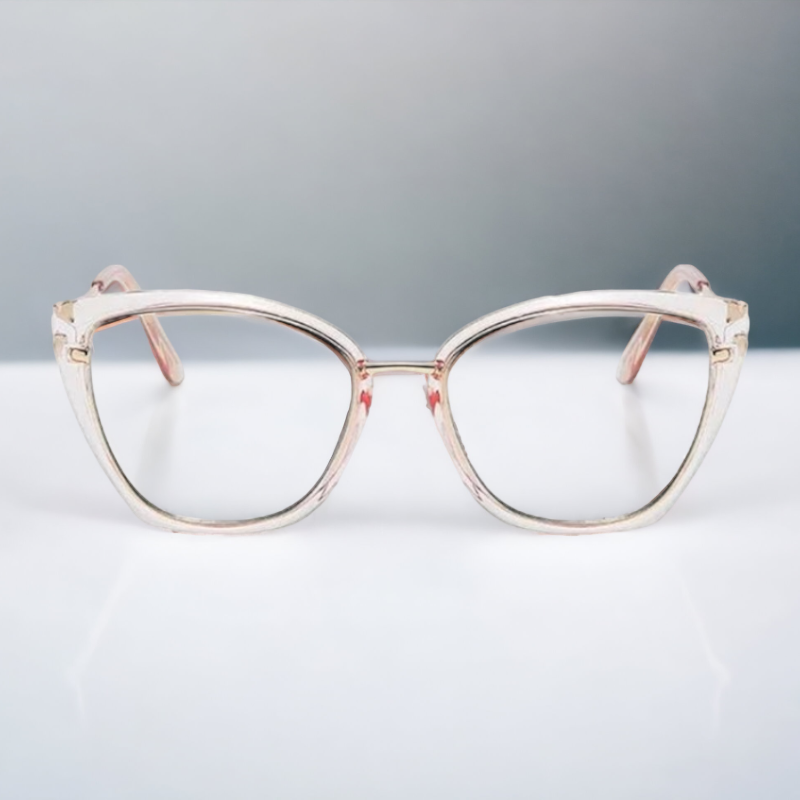 Modna očala z zaščito proti modri svetlobi "Cat Eye - Pink" - Roza – Techsuit