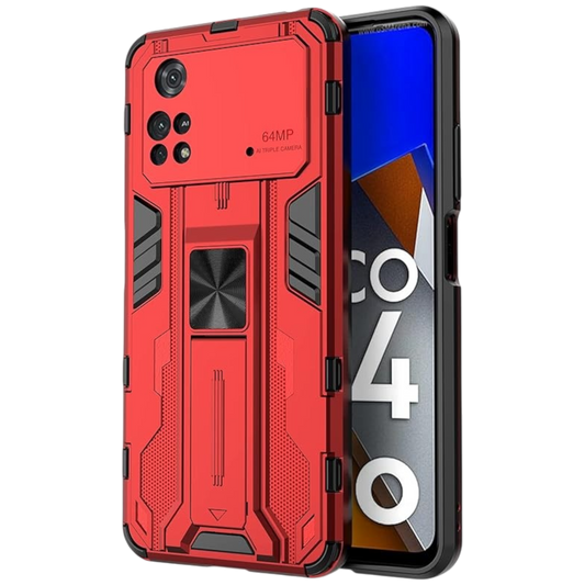 Ovitek "armor" za Xiaomi Poco X4 Pro 5G, rdeča – SHIEID – Rdeča