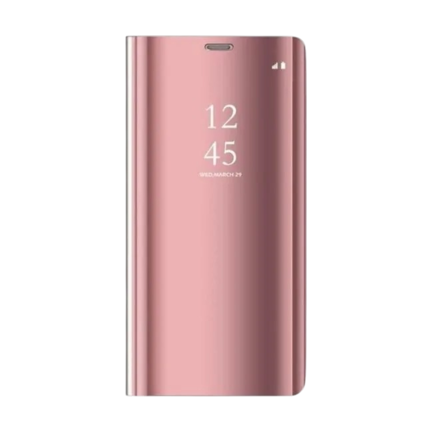 Clear View ovitek za Samsung Galaxy S23 FE roza zaščitni etui