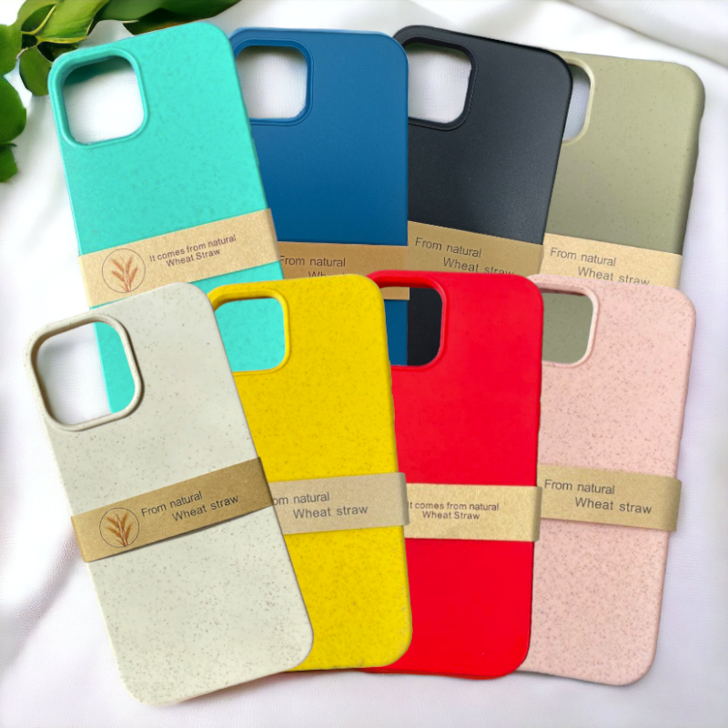 Ovitek iz naravnega materiala "Natural" za iPhone 12/12 Pro – Infostyle – Rumena / EKO