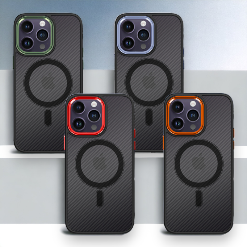 Ovitek "Magnetic Carbon - MagSafe" za iPhone 14 Pro