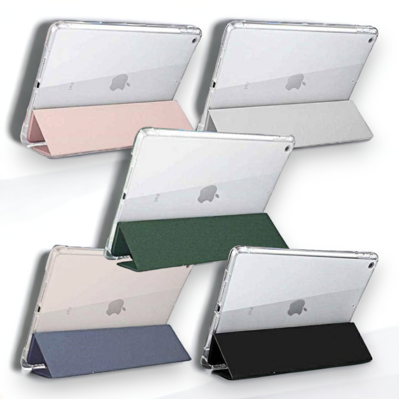 Preklopna torbica "Clear" za tablični računalnik Apple iPad 10.2'' 2020 – Mercury – Temno zelena / TPU silikon + mikrovl