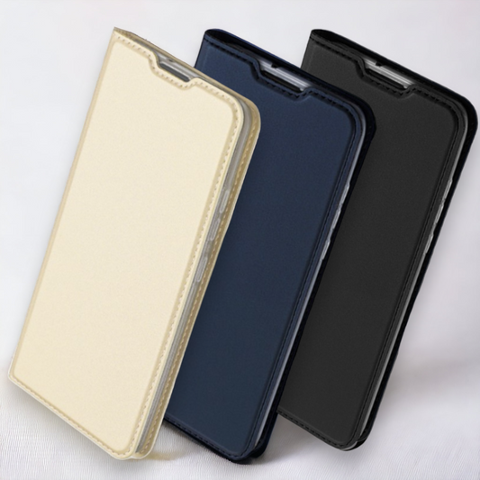 Premium preklopna torbica "SKIN Pro" za Xiaomi Redmi 10A – Dux Ducis – Črna / Umetno usnje + TPU silikon