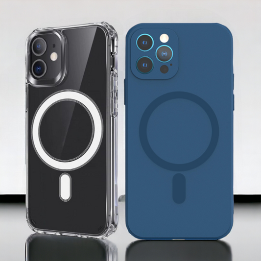 Silikonski ovitek "Protect MagSilicone" za iPhone 15 Plus s tehnologijo MagSafe – Tel Protect – Prozorna / Silikon