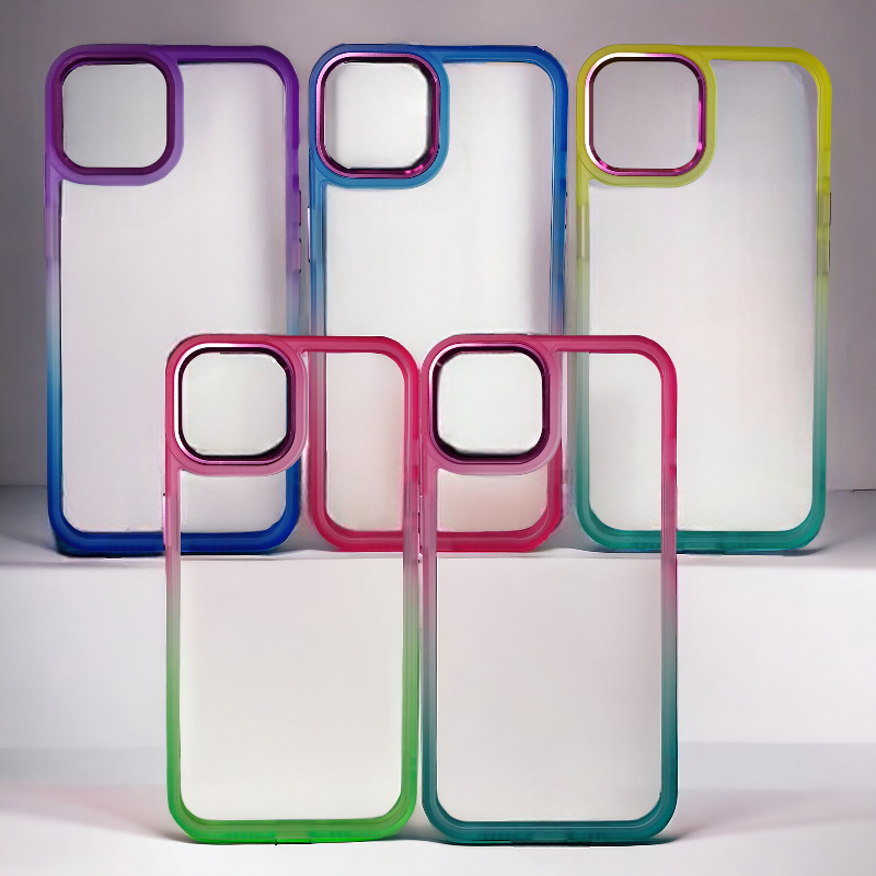 Ovitek "Color Gardient" za iPhone 14 – Infostyle – Svetlo modra / PC + TPU silikon
