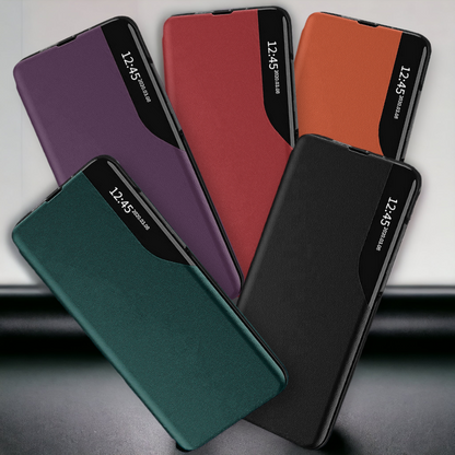 Pametna preklopna torbica za Xiaomi Redmi Note 10 5G – Infostyle – Črna / Ekološko usnje + PC