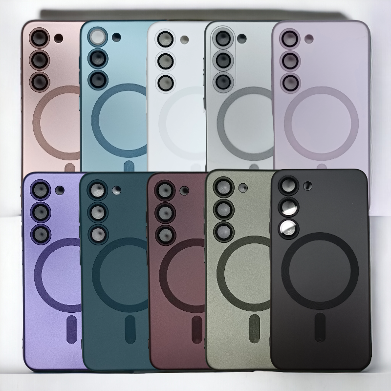 Silikonski ovitek "ColorMag" s tehnologijo MagSafe za Samsung Galaxy S23 – Infostyle – Svetlo roza / TPU silikon