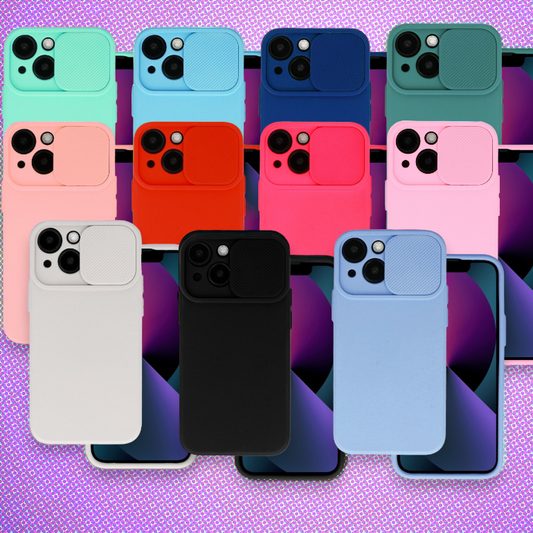 Silikonski ovitek "Camshield Soft" za iPhone 14 Pro Max – Infostyle – Zelena / TPU silikon