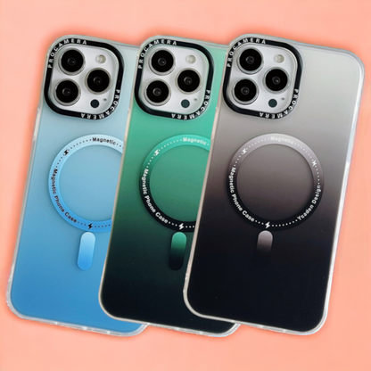 Silikonski ovitek "Magnetic" s tehnologijo MagSafe za iPhone 14 – Infostyle – Modra / PC + TPU silikon