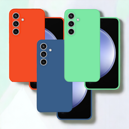 Silikonski ovitek "Premium" za Samsung Galaxy S23 Fe – Tel Protect – Oranžna / Silikon