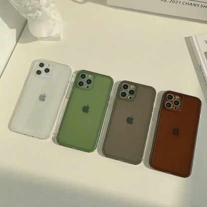 Silikonski ovitek "Clear Color" za iPhone 14 – Infostyle – Zelena / TPU silikon