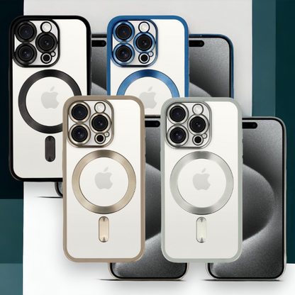 Ovitek "Metallic MagSafe" za iPhone 15 Pro – Infostyle – Srebrna / TPU silikon