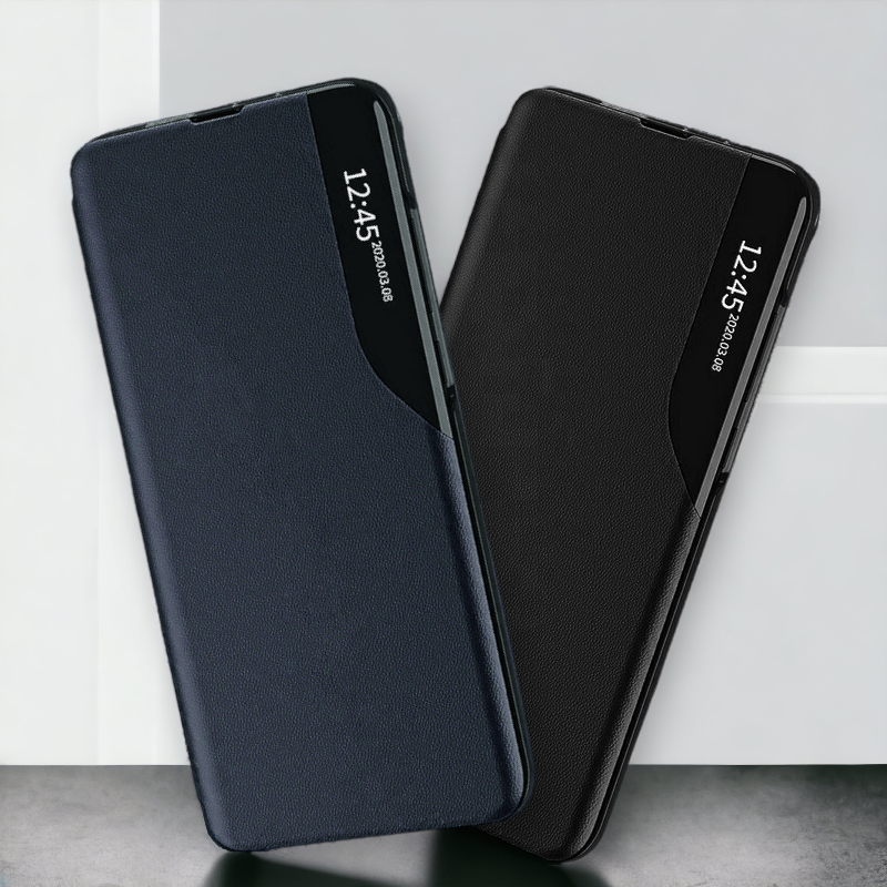 Pametna preklopna torbica za Xiaomi Redmi 9T – Infostyle – Črna / Ekološko usnje + PC