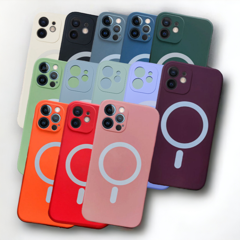 Silikonski ovitek "MagColor" s tehnologijo MagSafe za iPhone 12 Pro – Infostyle – Svetlo roza / TPU silikon