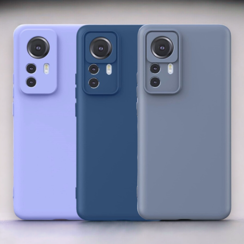 Silikonski ovitek "Foluu Liquid" za Xiaomi 12T Pro – Temno modra / TPU silikon