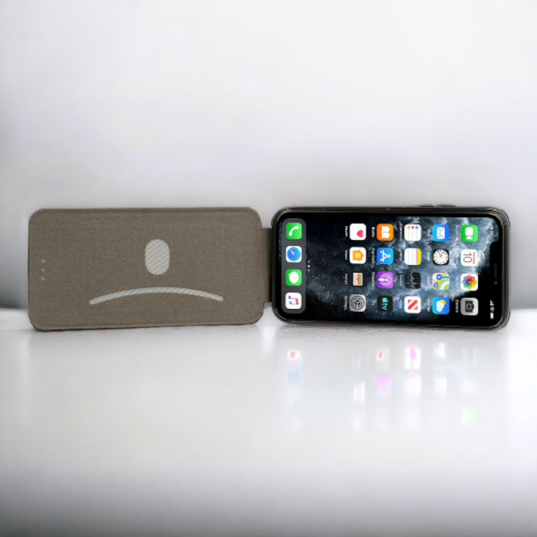 Preklopna torbica "Magnum Flex" za Xiaomi Mi 11T Pro - Črna – Vennus – Črna / Ekološko usnje + TPU silikon