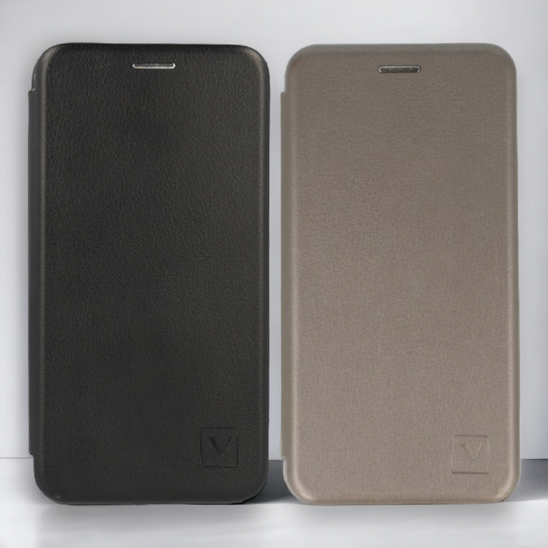 Preklopna torbica "Magnum" za Samsung Galaxy A42 5G – Vennus – Črna / Ekološko usnje + TPU silikon