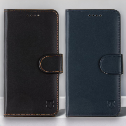 Preklopna torbica Tactical "Field Notes Pro" za Honor X8 4G – Temno modra / Umetno usnje + PC
