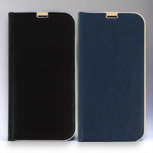 Preklopna torbica "chic" za Xiaomi Mi 11 Lite 4G/5G – Infostyle – Temno modra / Ekološko usnje + TPU silikon