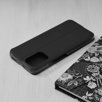 Pametna preklopna torbica za Xiaomi Redmi Note 10 4G – Infostyle – Črna / Ekološko usnje + PC