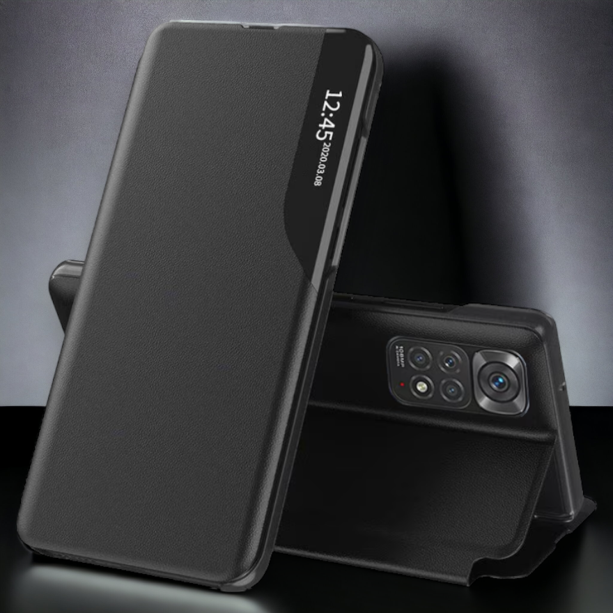Pametna preklopna torbica za Xiaomi Redmi Note 11 Pro 4G / 5G – Infostyle – Vijolična / Ekološko usnje + PC