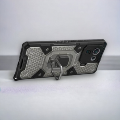 Silikonski ovitek "Honeycomb armor ring" za Xiaomi Mi 11 – Infostyle – Vijolična / PC + TPU silikon