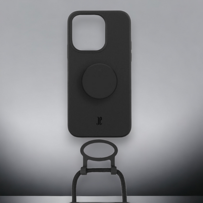Silikonski ovitek "Just Elegance" za iPhone 14 Pro Max – Črna / TPU silikon
