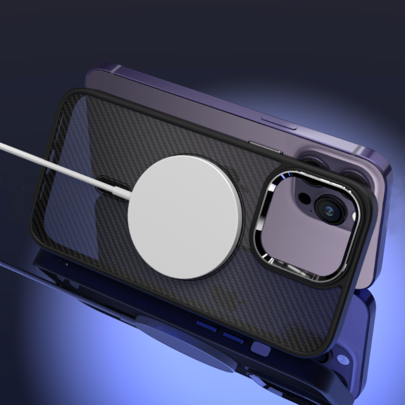 Ovitek "Magnetic Carbon - MagSafe" za iPhone 15 Plus – Tel Protect