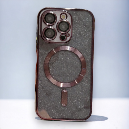 Silikonski ovitek "Glitter - MagSafe" za iPhone 14 Pro Max – Infostyle – Modra / TPU silikon