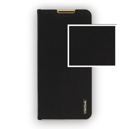 Preklopna torbica "Vennus - chic" za Xiaomi Redmi 10C – Temno modra / Ekološko usnje + TPU silikon