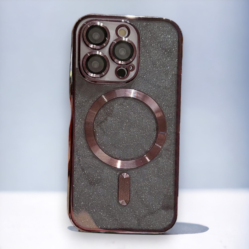 Silikonski ovitek "Glitter - MagSafe" za iPhone 14 – Infostyle – Modra / TPU silikon