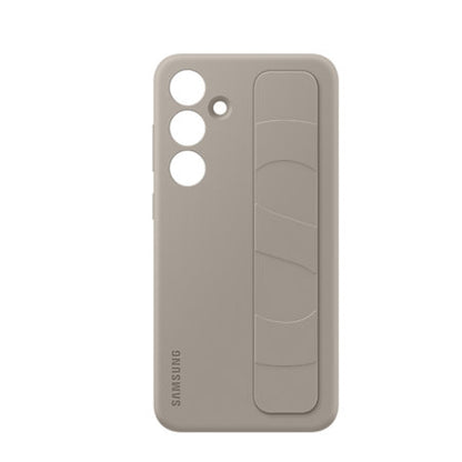 Uradni Samsung Standing Grip ovitek Taupe za Samsung Galaxy S24 Plus - Vojaška Zaščita Pred Padci