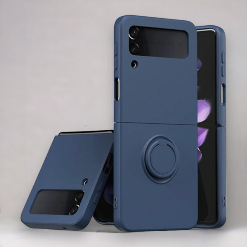 Silikonski ovitek "Ring" za Samsung Galaxy Z Flip 3 – Infostyle – Rumena / PC