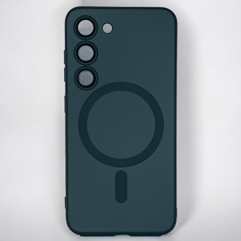 Silikonski ovitek "ColorMag" s tehnologijo MagSafe za Samsung Galaxy S23 Ultra – Infostyle – Bela / TPU silikon
