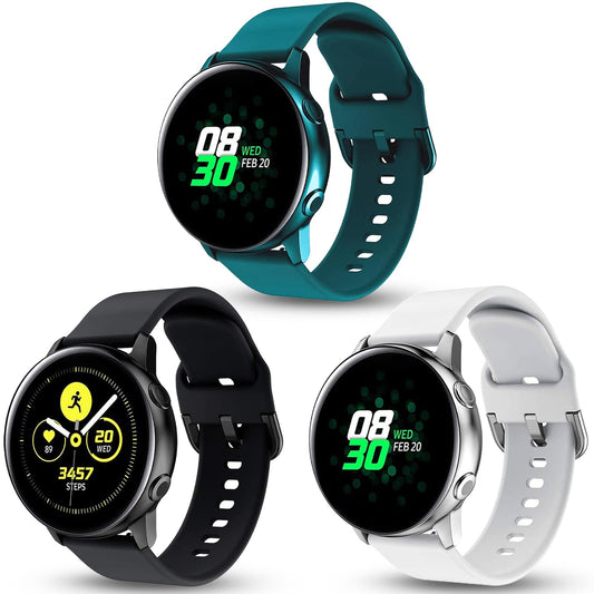 Kitway silikonski remeni 20 mm (3 komada) za Samsung Galaxy Watch – Active 2, Watch 4, Watch 3, Classic