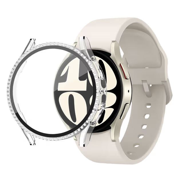 Okvir s cirkonima za Samsung Galaxy Watch 7 40mm – prozirni