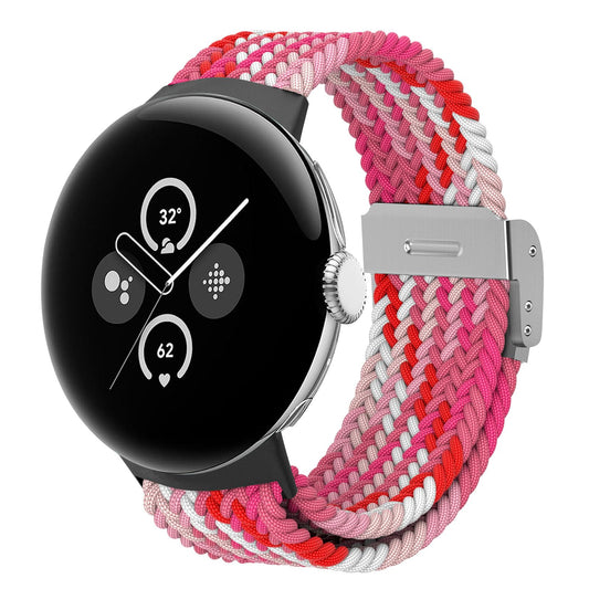 Osianga elastični najlonski pašček za Google Pixel Watch / Pixel Watch 2 – roza