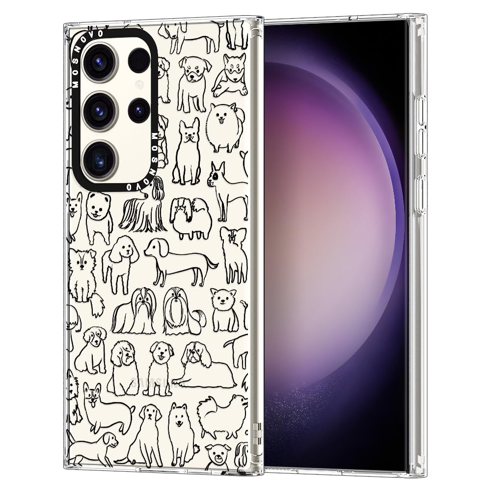 Ovitek MOSNOVO za Samsung Galaxy S23 Ultra - Doodle Dog: MOSNOVO ovitek Samsung Galaxy S23 Ultra Doodle Dog