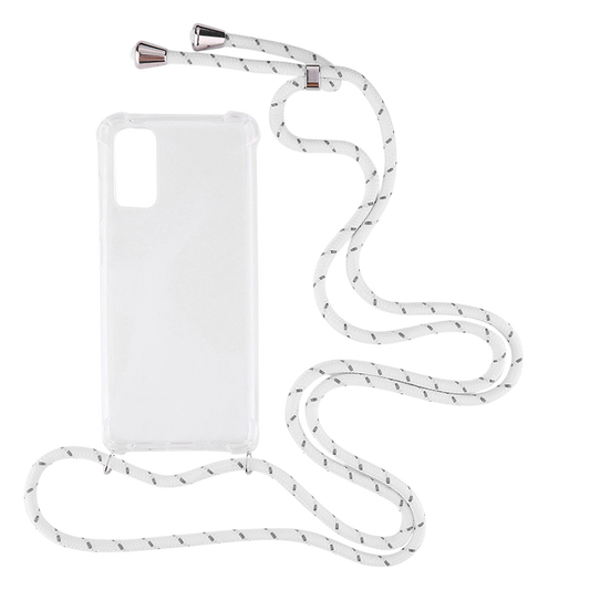 Ovitek za telefon ''2ndSpring'' z vrvico za Samsung Galaxy S20 – Infostyle – Prozorna / TPU silikon