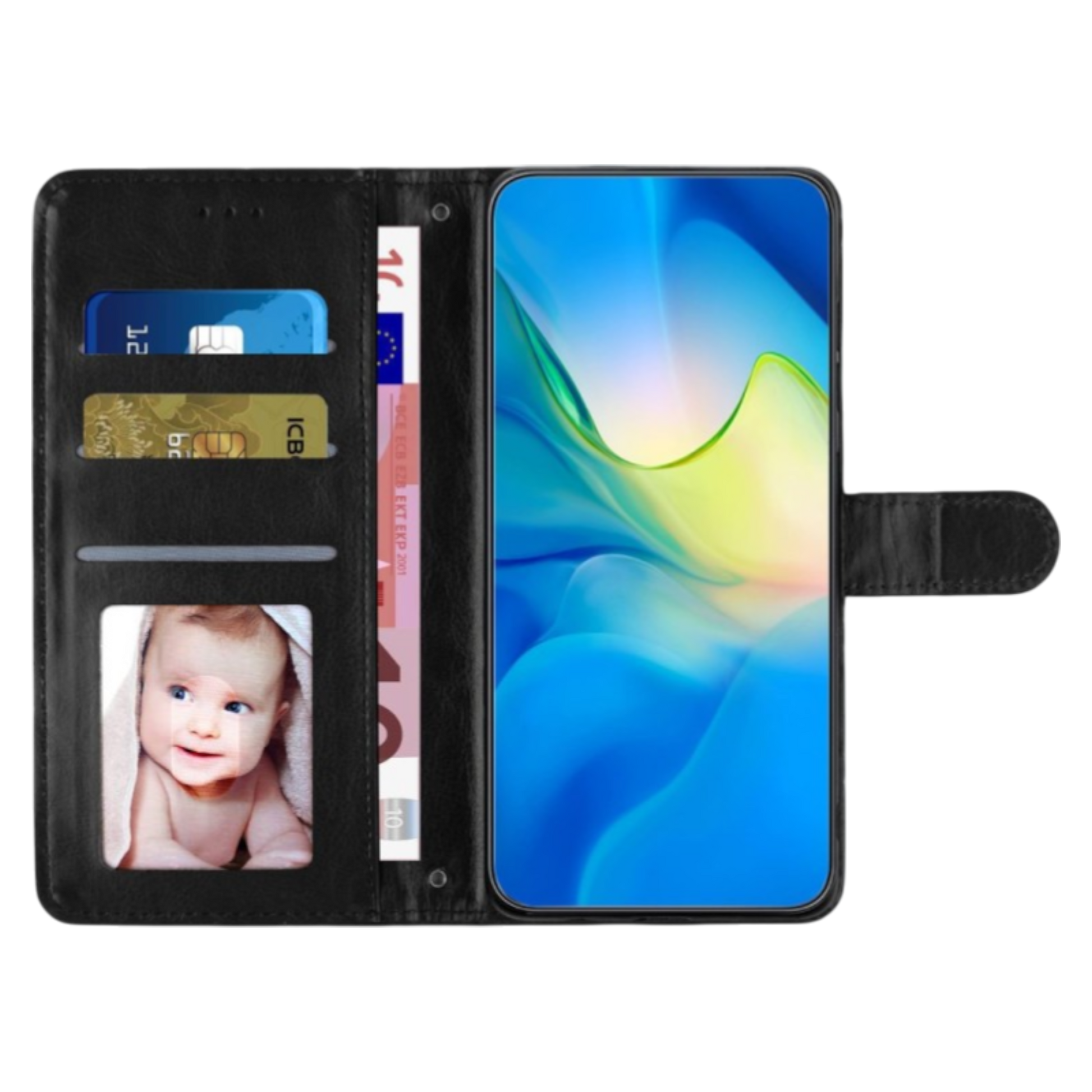 Preklopna torbica "Quilted" za Samsung Galaxy S7, črna – Infostyle