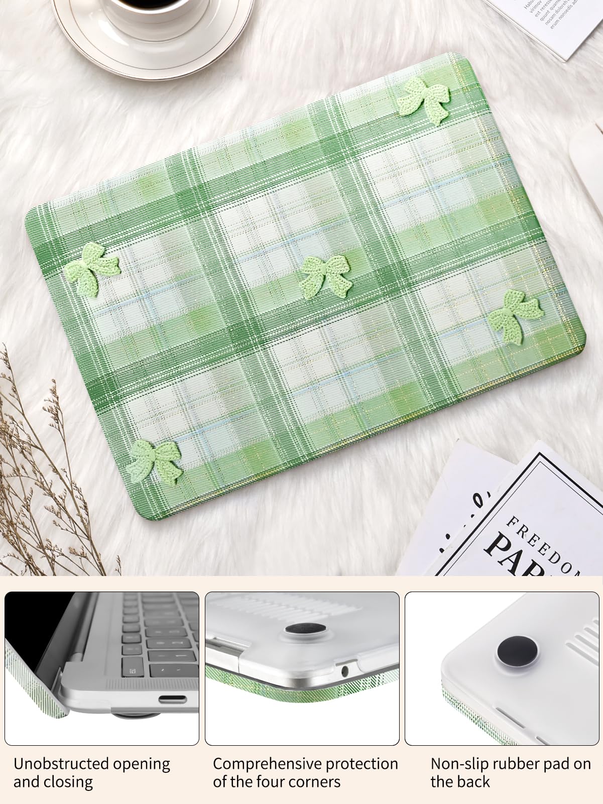 Laptop Case + Clear Keyboard Cover "CA2027-MA" MacBook Air 13(A2338/A2251/A2289/A2159/A1989/A1708/A1706)