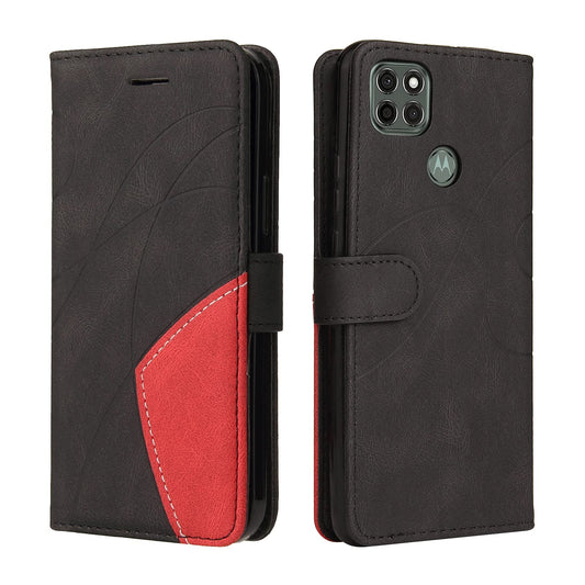 Preklopna torbica Motorola Moto G9 Power s stojalom in režami za kartice črna