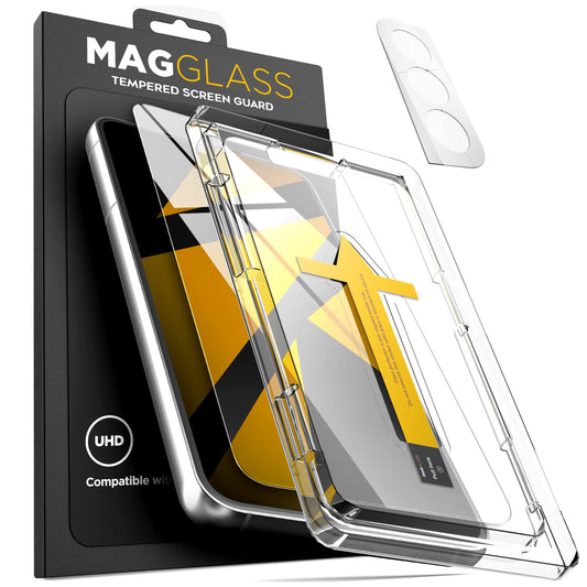 MagGlass zaščitno steklo za Samsung Galaxy S22 Plus – 2-v-1 set (zaslon + kamera)