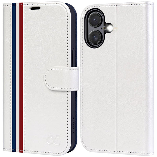 OCASEpreklopniovitekza iPhone16Plus-RFID,bela