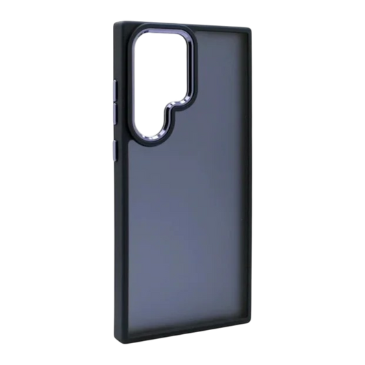 FNTCASE ovitek z zaščitnim steklom in zaščito kamere za Samsung Galaxy S24 Ultra moder komplet zaščite