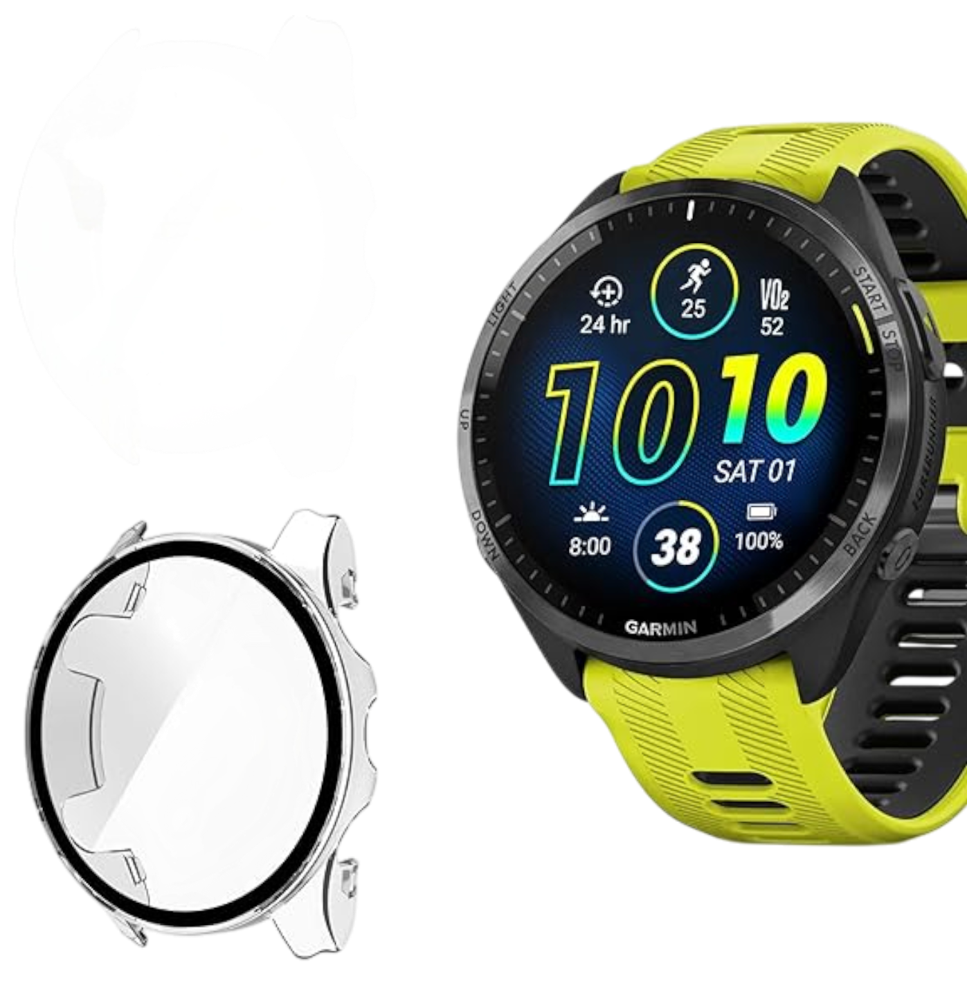 Ovitek za pametno uro "Blueshaweu" Garmin Forerunner 965 – BlueSwan – Prozorna