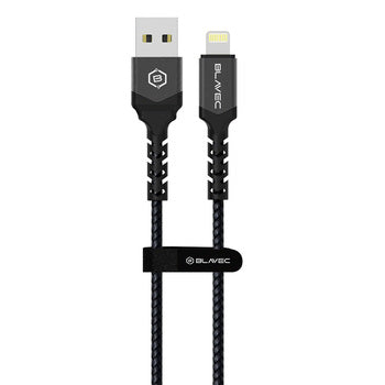 Blavec Raptor USB Lightning kabel 1m črno siva