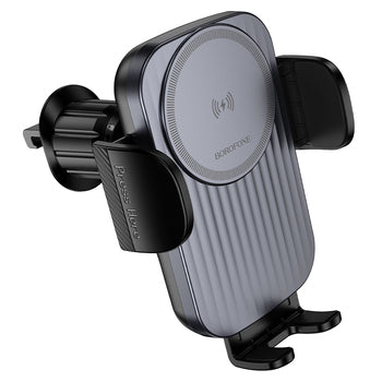 Borofone BH221 Path – avtomobilski nosilec s brezžičnim polnjenjem za telefone 4,5–7"