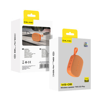 Blavec WS-06 Go Play Bluetooth zvočnik 6W TWS s stojalom - oranžen